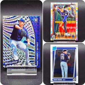 2025 Tarik Skubal Groove Chrome Ray Wave Inserts RC's Detroit Tigers Star